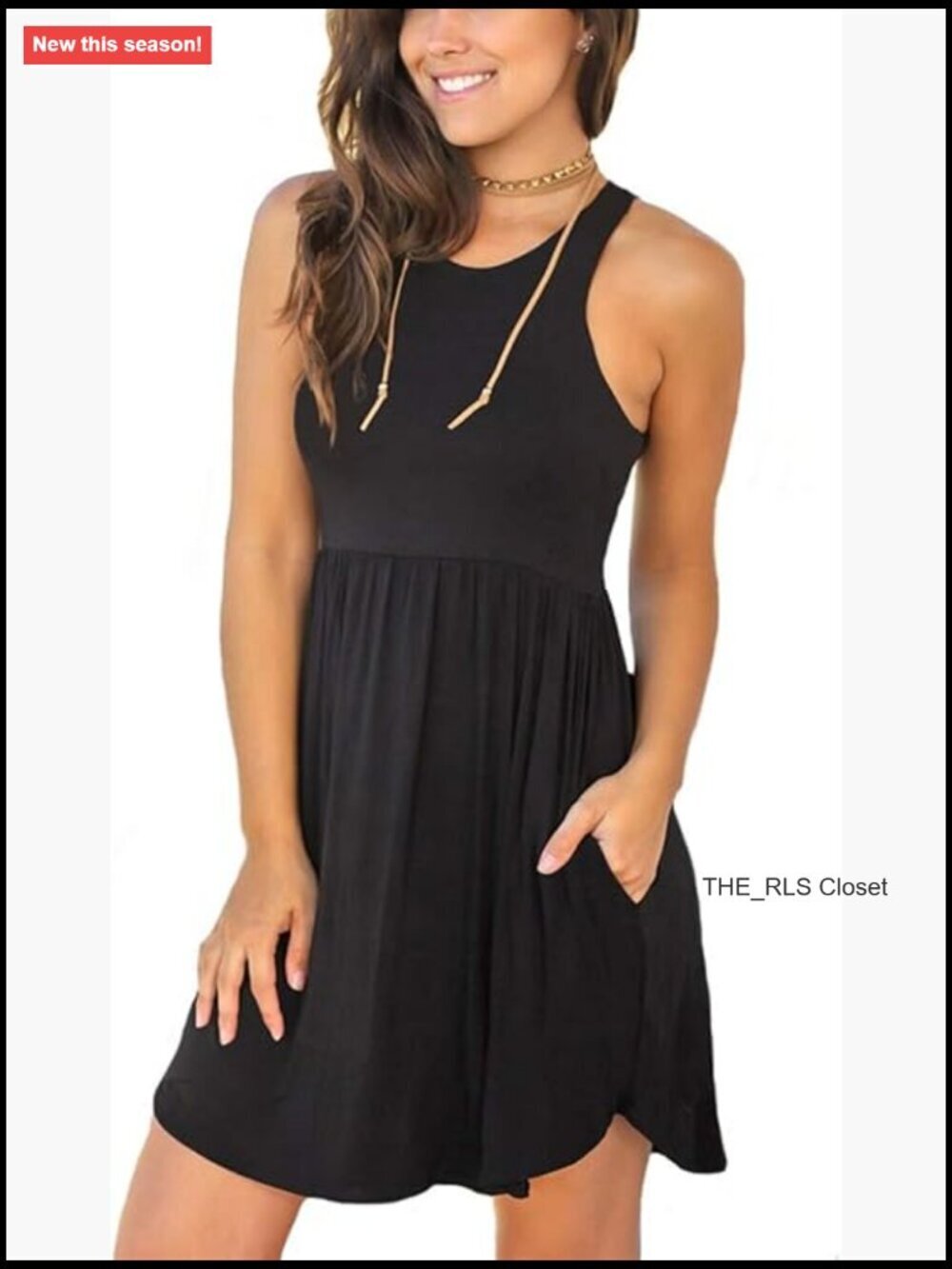 Polyester+Spandex Summer Sundress Casual Beach Petite Dress